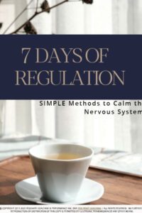 Free download on calming the nervous system in an article by Tess Rene Coaching