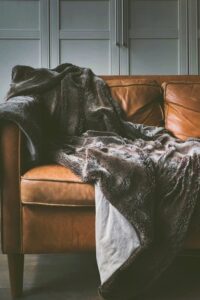 Weighted blanket to aid a grounding practice and use for containment in an article by Tess René Coaching