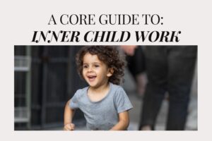 Smiling child running freely outdoors, featured in Tess René Coaching’s core guide on reparenting and inner child work.