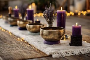 candles and calming ritual tools showing emotional regulation not suppression in this Tess René Coaching article