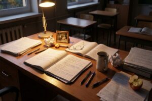 notebook and coffee symbolizing a practical treatment framework for depression and anxiety as discussed in Tess René Coaching